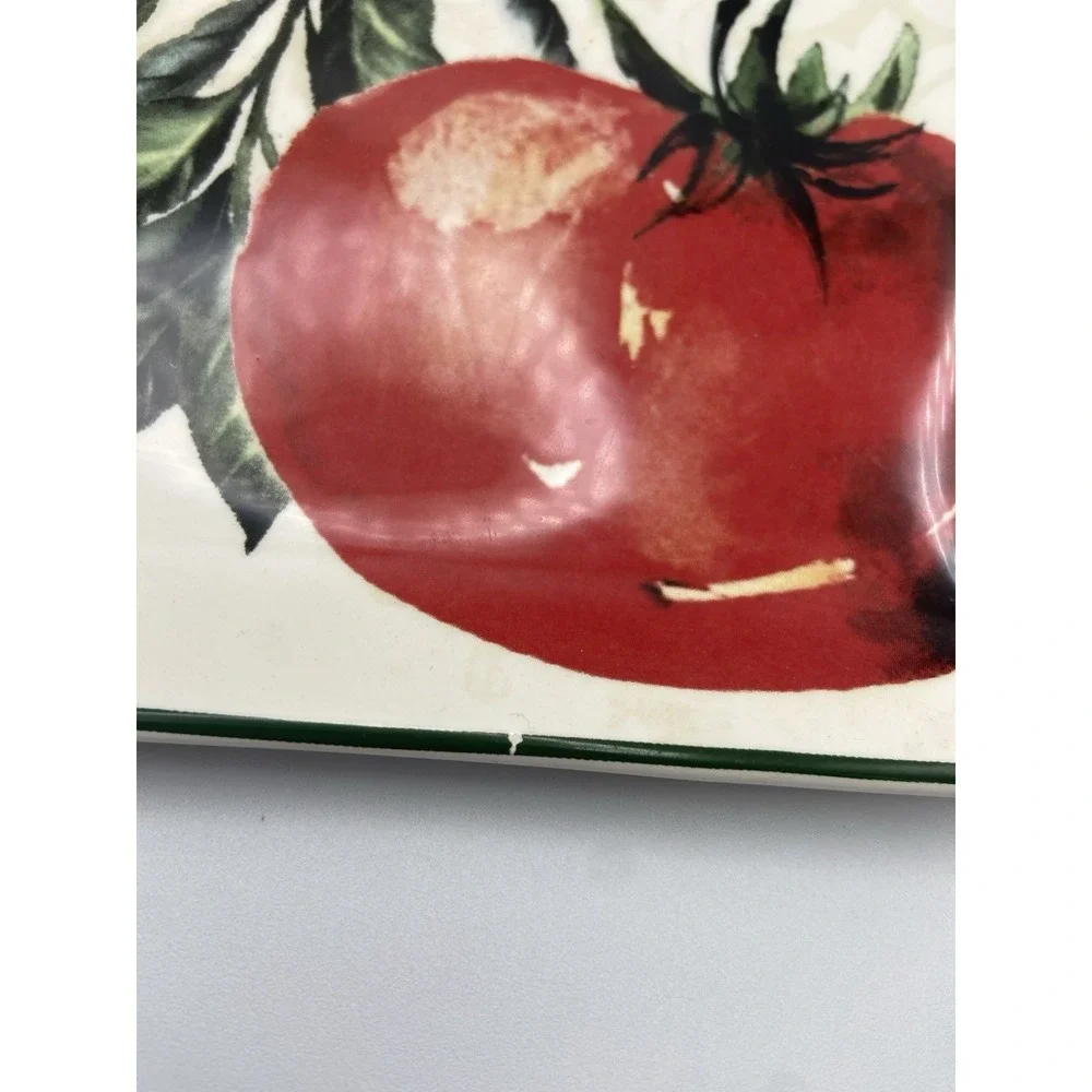 Pier 1 Fresco Appetizer‎ Bread & Butter Plates Set of 3 Tomatoes SEE ALL PHOTOS